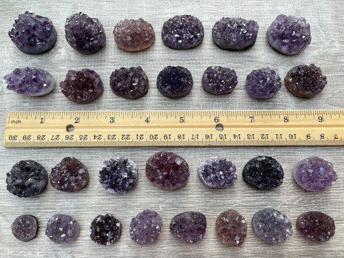 Small Polished Amethyst Druse, Raw Amethyst Druze, Natural Amethyst Mini Cluster - Picture 12 of 12
