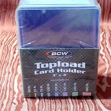 Standard 3x4" Toploader Card Holders Thick BCW NEW 