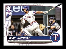 BUBBA THOMPSON ⚾ 2023 Topps Big League RC Rookie #6 Texas Rangers