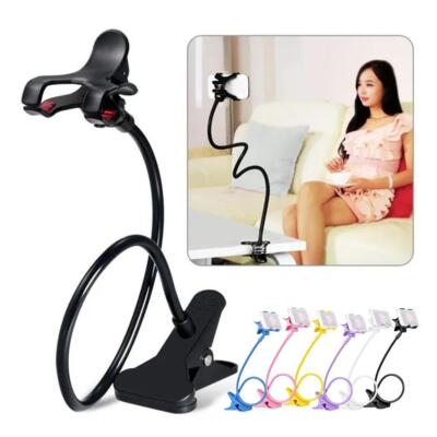 Flexible Arm Mobile Phone Holder Lazy Gooseneck Clamp Desk Bracket Mount |DE 