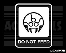 Metroid - Metroid Prime - Do not feed - Nintendo - Vinyl decal sticker