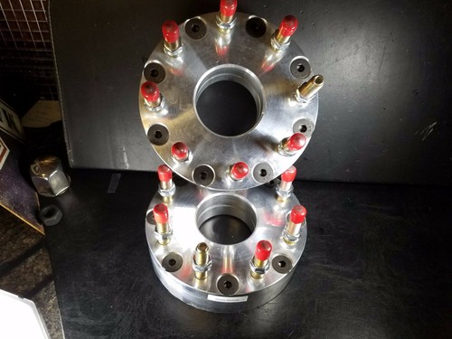 5x5.5 / 5x139.7 to 8x6.5 2pc US Wheel Adapters 14x1.5 Stud 1.75" Thick 108Bor x2 - Picture 6 of 6
