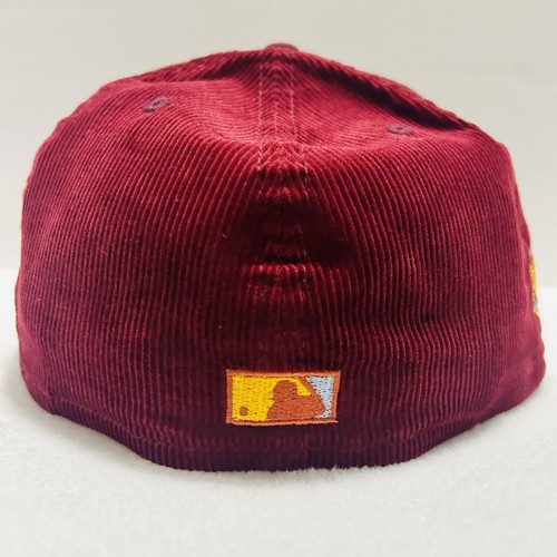 New Era Seattle Mariners Corduroy Dream Patch 59FIFTY Fitted Hat Maroon 7 3/8 - Picture 4 of 7