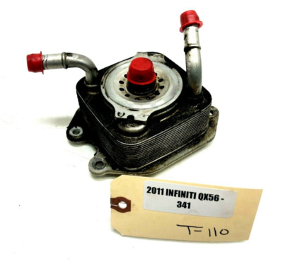 2011-2017 INFINITI QX56 QX80 ENGINE OIL FILTER HOUSING OEM.