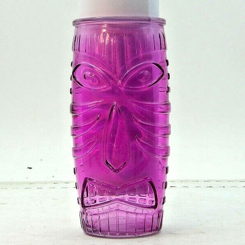 Taza de cerveza Tiki God 3D rosa alta barra Tiki. - Imagen 2 de 7