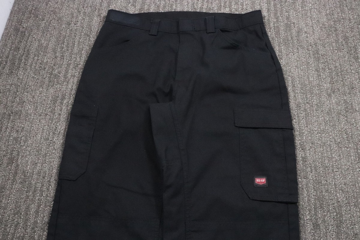 Red Kap Men's Cargo Pants 34x34 Black Workwear Skater Grunge