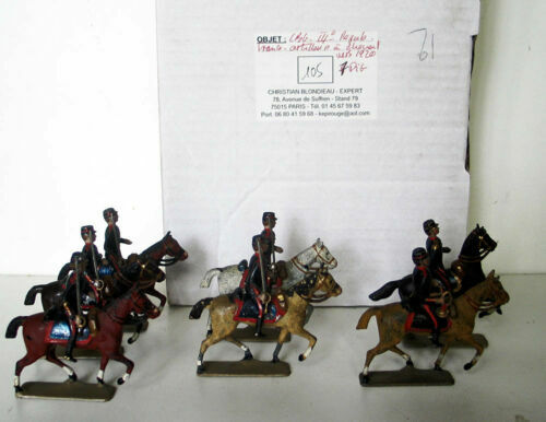 Figurine CBG # Demi Ronde Bosse Empire Musique à Cheval X 13 - Plomb Peint
