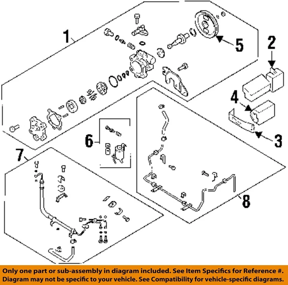 Nissan 300ZX 1994 1995 1996 cupé manual OEM bomba de dirección asistida Foto 3 de 4