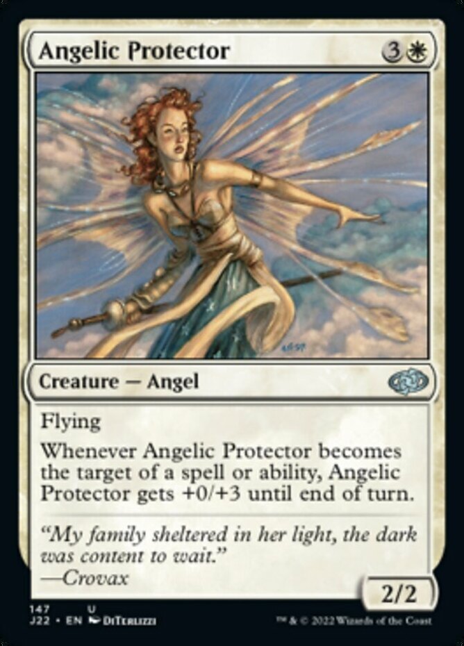 Angelic Protector Light Play, English Magic the Gathering MTG Jumpstart 2022