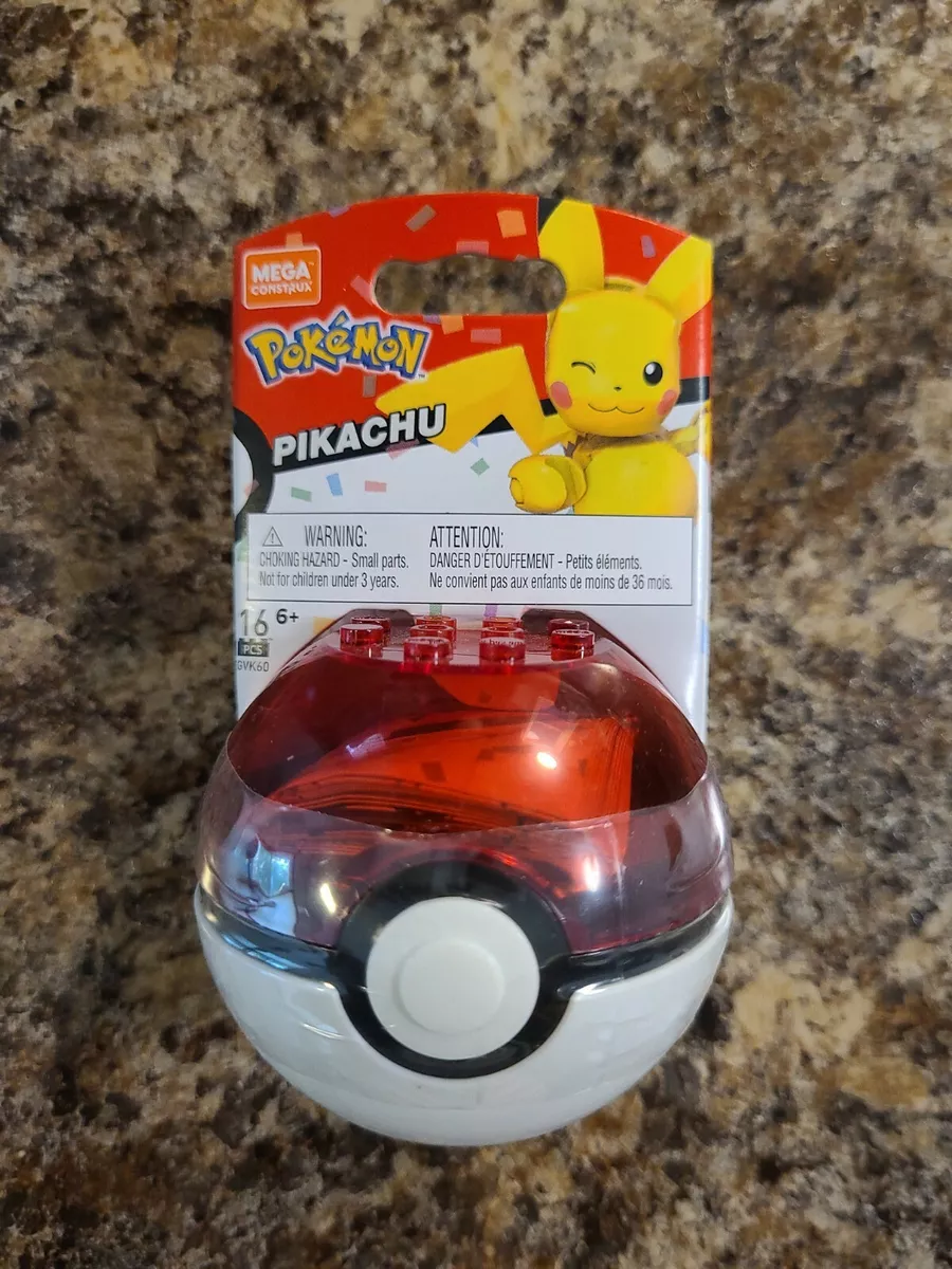 PIKACHU Mega Construx 25th Birthday Pokemon Series Figure Poke Ball 16 Pieces