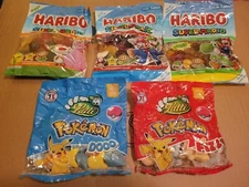 Lutti Pokemon Haribo Super Mario Gummie Candy Yoshi Pikachu Peach Luigi X5 Rare