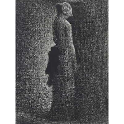 Georges Seurat The Black Bow extra großes Kunstposter