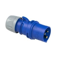 Pce Cee Stecker 16A 230V 3-Polig 6H Shark 013-6 IP44 Caravan Camping Blau