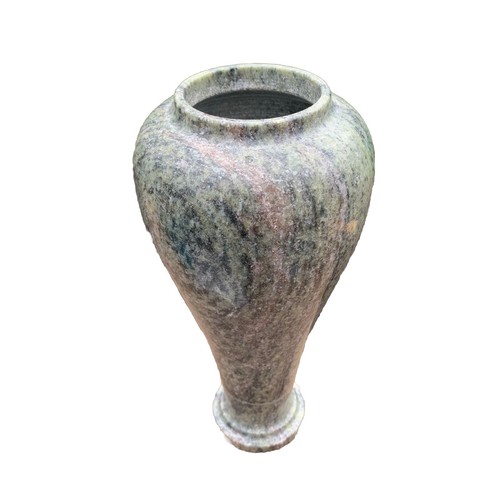 Green Marble Vase 8.25" Tall Heavy Elegant Decorative Home Décor Piece MCM - Picture 2 of 13