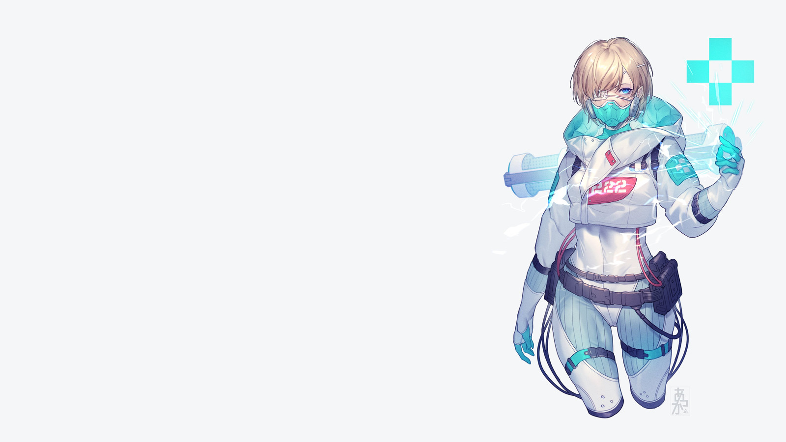 Anime wattson apex legends blonde blue eyes Playmat Gaming Mat Desk
