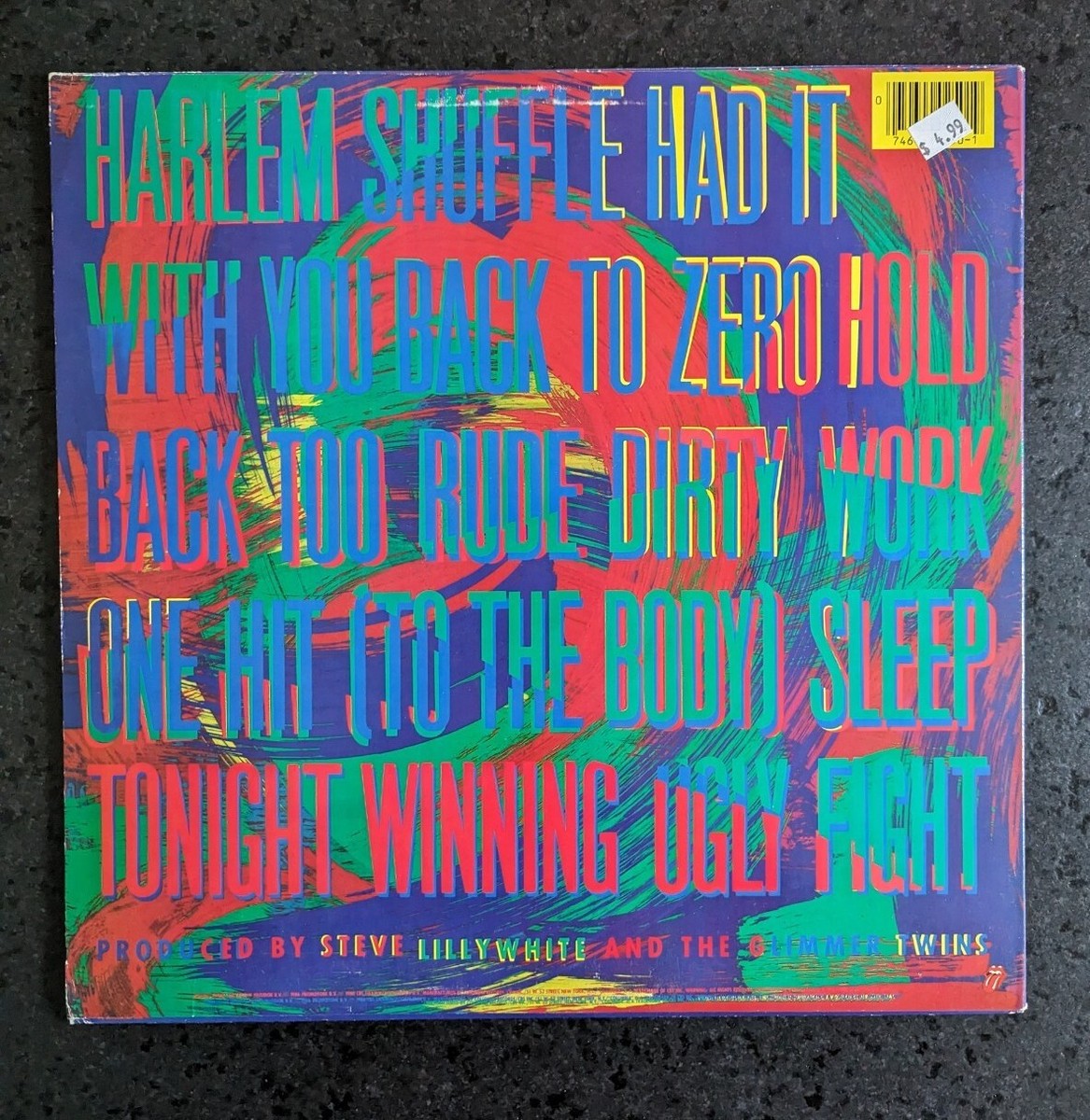 ROLLING STONES Dirty Work Original 1986 US Pressing NM | eBay