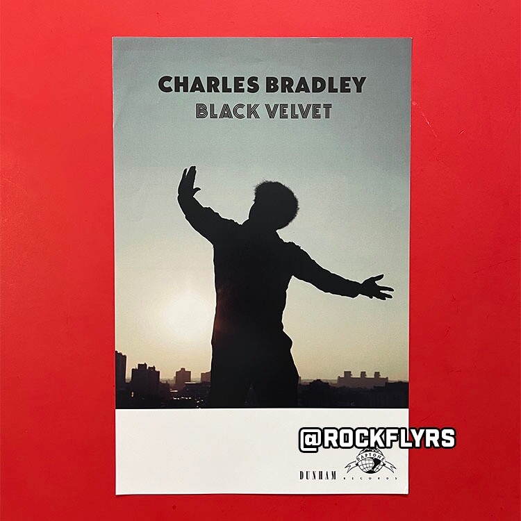 Charles Bradley "BLACK VELVET" Original 11x17 Record store promo poster