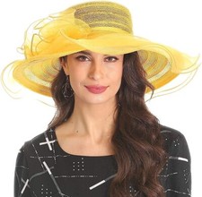 Women's Kentucky Derby Church Dress Hat for Women Bridal Tea Party Wedding