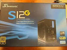 Seasonic S12G 550W ATX 12V Power Supply Series 80 Plus GOLD- NEW IN THE BOX
