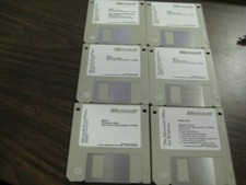 Microsoft PowerPoint 3.0 For PC Windows 3.5" 5 disk set with office set up disk