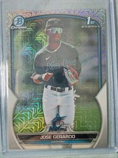 2023 Bowman Chrome - Prospects  Mojo Refractor #BCP-195 Jose Gerardo (RC) - Bx2