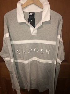 nike men's sportswear swoosh rugby long sleeve shirt