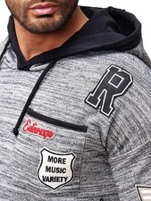 Sudadera Con Capucha Y Cremallera Redbridge Para Hombre - Algodón Y Poliéster, Logo 'R'