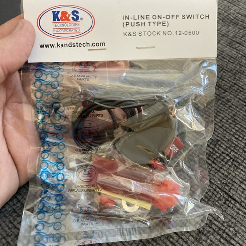 K&S Universal In-Line On/Off Switch Flat Mount 12v - Picture 2 of 5