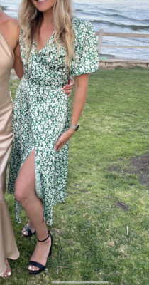 Alexia Admore Nola Puff Sleeve Fit And Flare Dress Size 4 | eBay