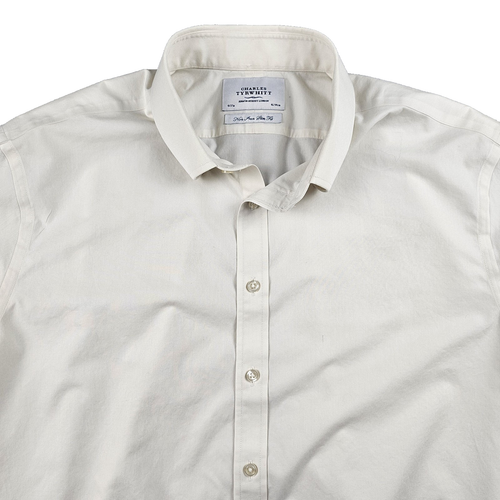 Charles Tyrwhitt Dress Shirt Men's 18-37 Slim Fit Non Iron Button Up Long Sleeve - 第 1/8 張圖片