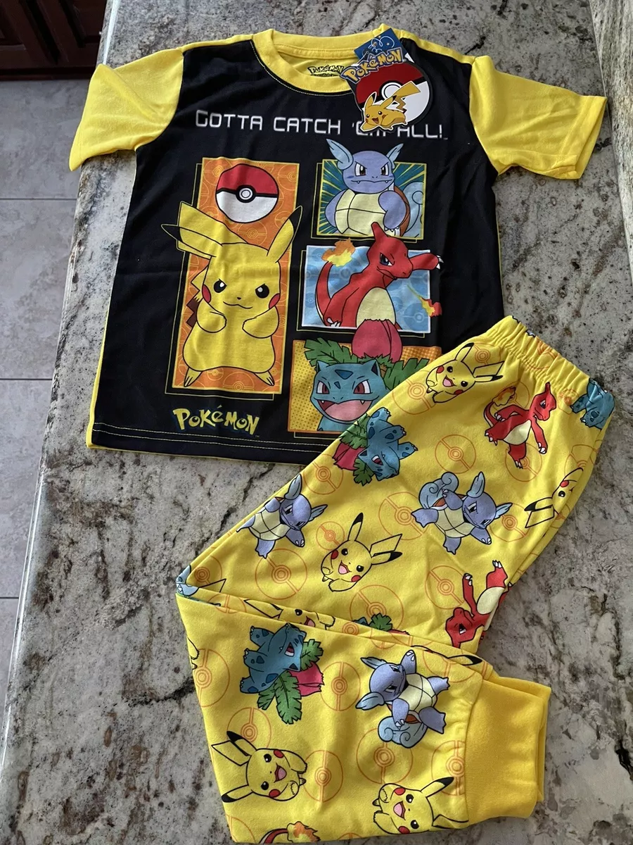 Pok mon Boys Short Sleeve Pajama Set 2 Piece Size 4 5 New eBay