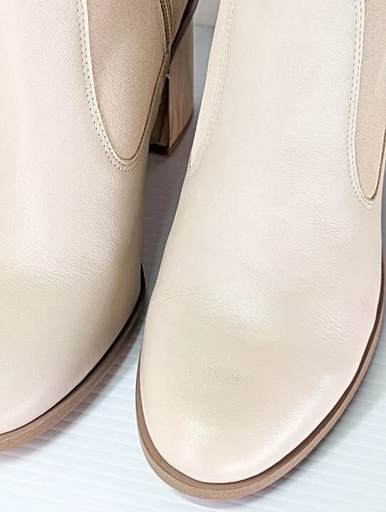 Espléndidas botas hasta la rodilla de prado para mujer en gamuza de tapioca talla 7,5 (precio de venta sugerido por el fabricante 225 USD) Foto 4 de 4