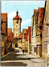 CONTINENTAL SIZE POSTCARD SIGHTS SCENES & CULTURE OF ROTHENBURG GERMANY #1x28