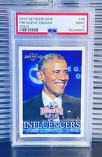 2016 Decision Barack Obama Gold Foil All American Rookie Card PSA 9 MINT POP 1