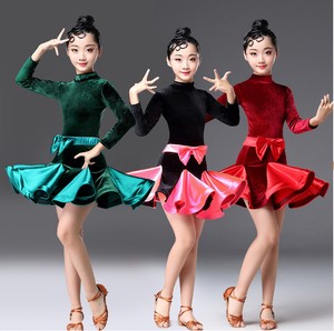 girls latin dance costume