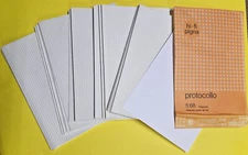 80s YELLOWED PROTOCOL CARD 200 SHEETS NEW MYTHICAL STOCK RARE
