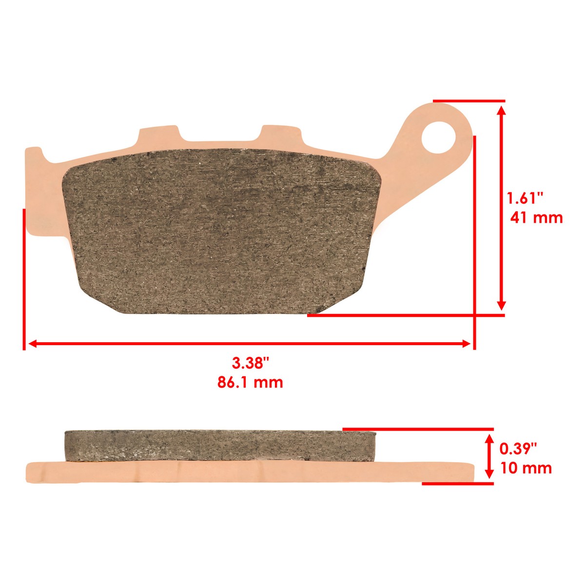 Front & Rear Brake Pads for Honda NC750S NC750X NC750Xl Abs Typeld