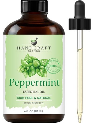 Handcraft Blends Peppermint Essential Oil   Huge 4 Fl Oz   100% Pure and Natural
