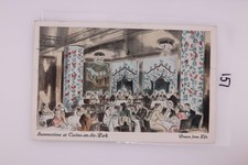 1946 Linen Postcard Casino-on-the-Park Essex House NYC J. Florian Mitchell Used