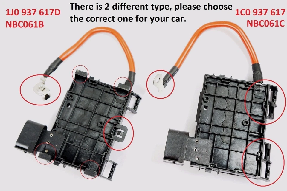 UPGRADED For 2001-2006 VW Golf Jetta Fuse Box & Charging System Harness Set - Image 2 of 4