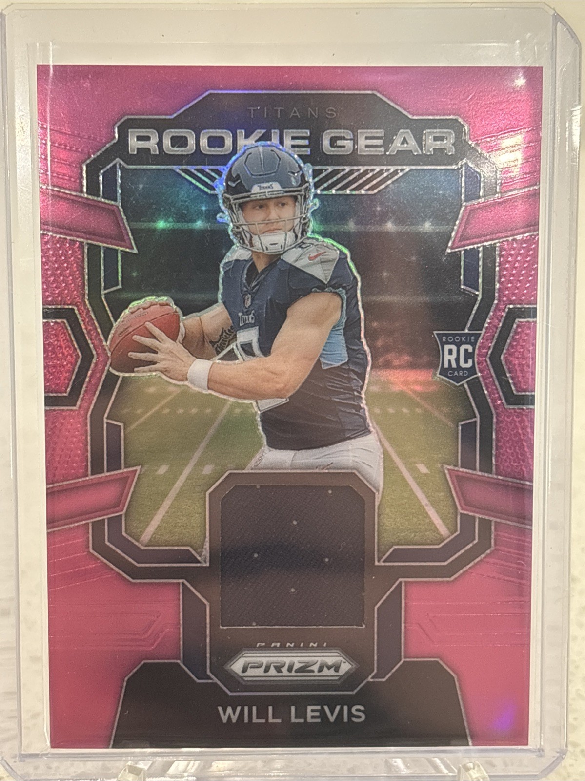 2023 Panini Prizm - Rookie Gear Will Levis #RG-WL Prizm Jersey Patch RC Titans