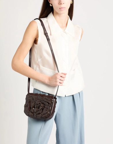 Valentino Garavani - Women - Leather Flap bag - Dark brown
