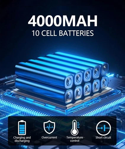 Cordless Leaf Blower Handheld Turbo Fan with 2x Batteries, Charger, Nozzle Kit - Picture 10 of 22