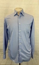 Eton Men's Light Blue Cotton Dress Shirt 15.5 39 34/35 395 Slim
