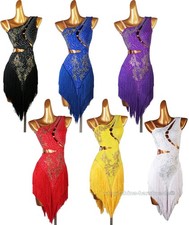 Ballroom Latin dance Competition dress adult jitterbug Women's Dancewear LQ225