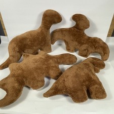 Chicken Nugget 4 Dino Nugget Pillows Plush, Dinosaur Brown, Children's Toys