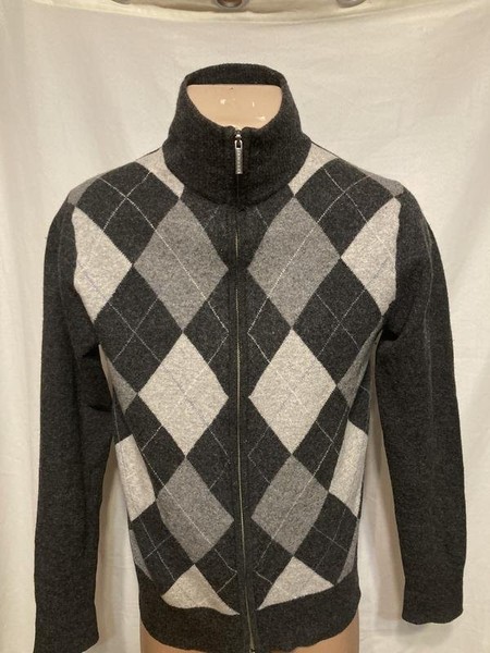 Men Gant Sweater Grey Wool 40 /L / 48 #7XKW