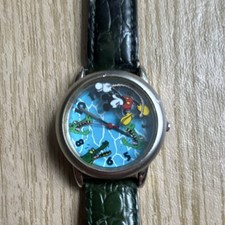 Disney Mickey Mouse Alligator Theme Wristwatc...
