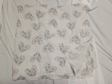Aden  Anais Floral Hearts Baby Swaddle Blanket White Pink Blue Green Flower