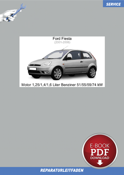 PDF Ford Fiesta (2001-2008) Reparaturleitfaden Motor 1,25/1,4/1,6 L Benziner-image
